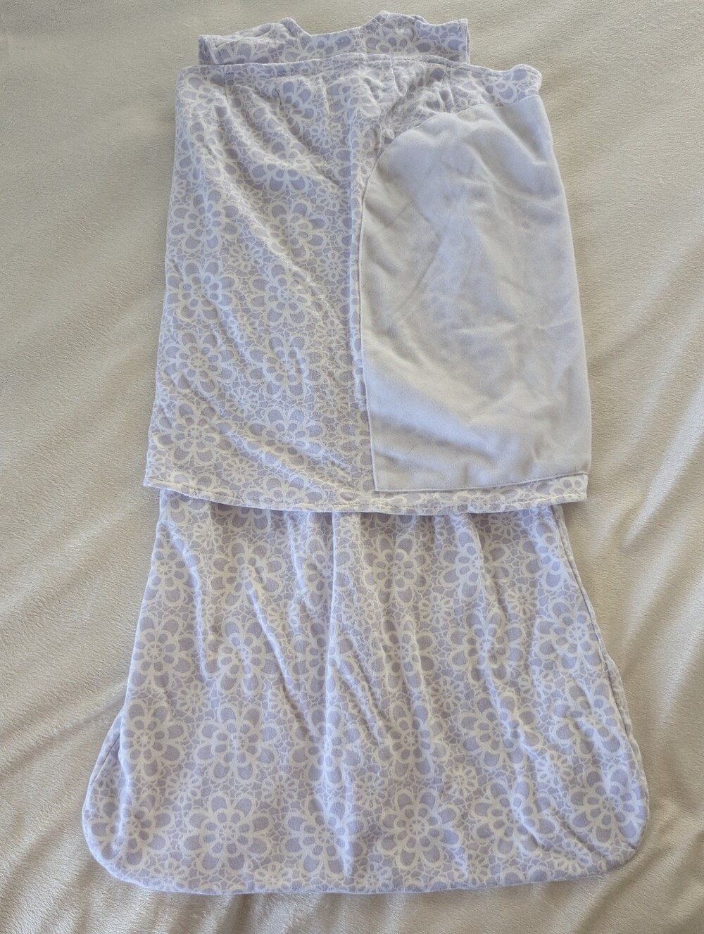 Small Halo SleepSack Swaddle - Light Purple Floral - Picture 2 of 10